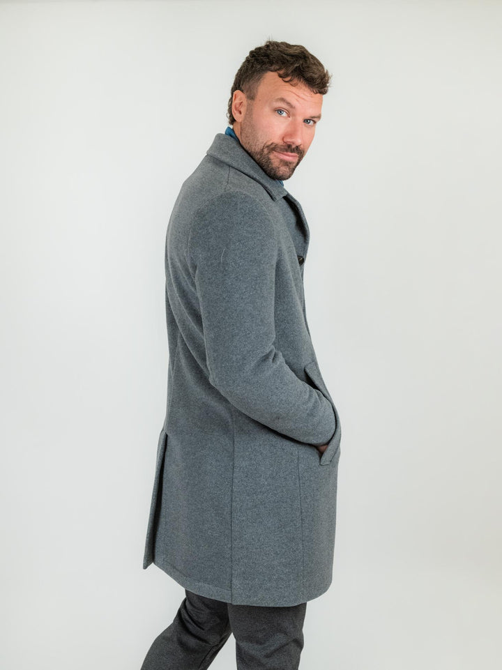 CAPPOTTO MODELLO LODEN GRIGIO