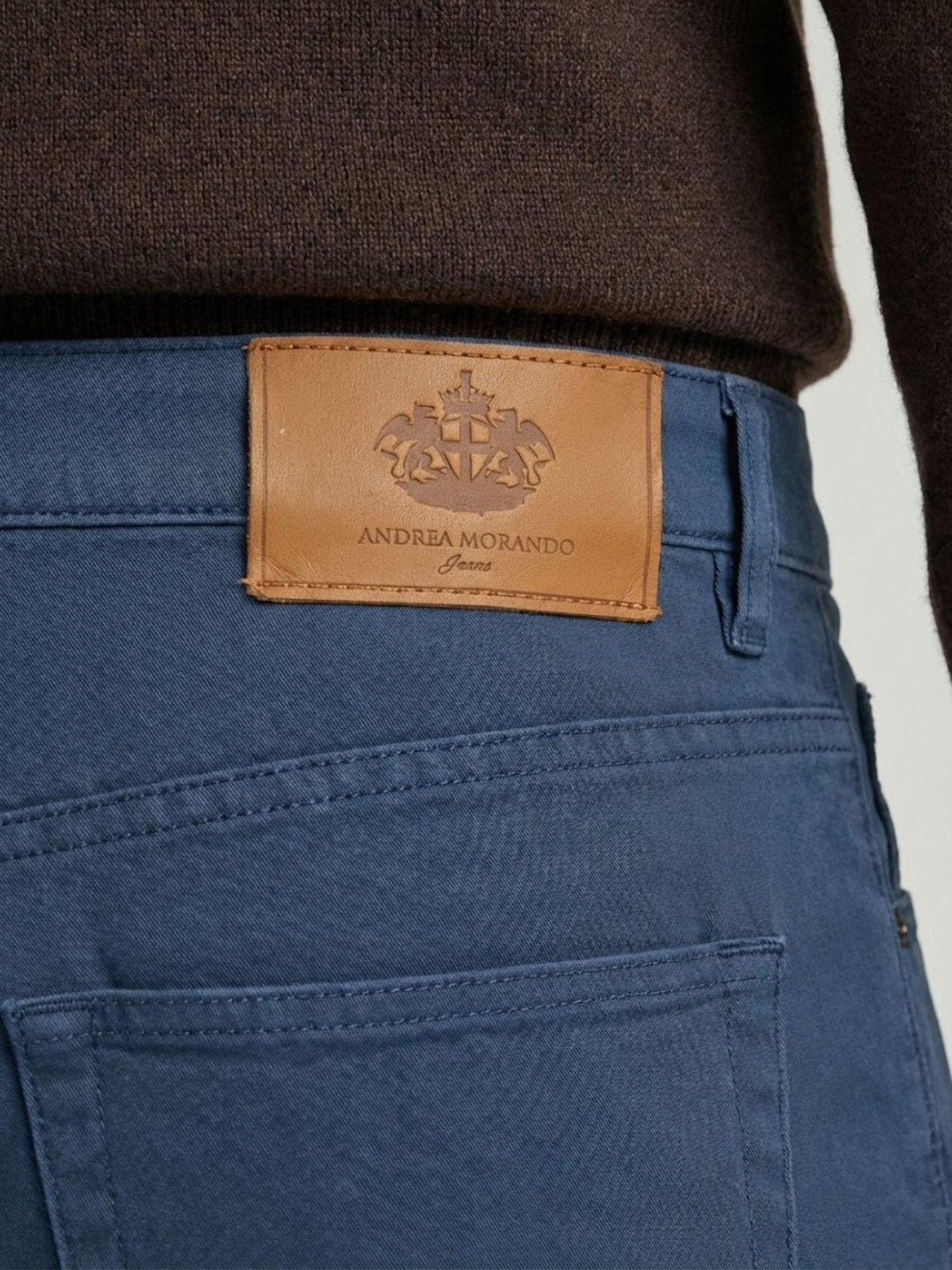 Pantalone cinque tasche bluette 7607GB LAVAGNA ANDREA MORANDO 