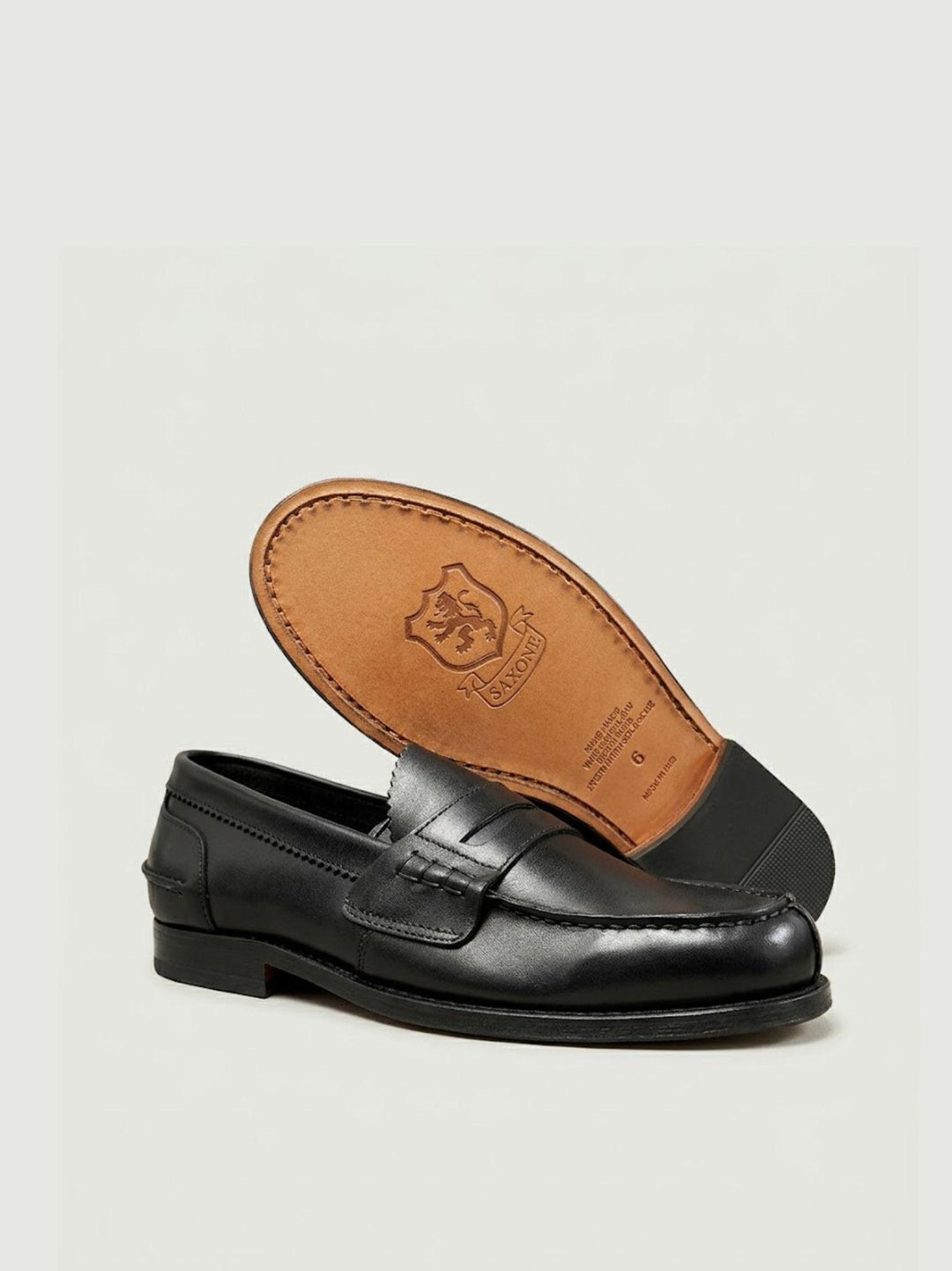 Mocassino penny in pelle nero 1407 NERO SAXONE 