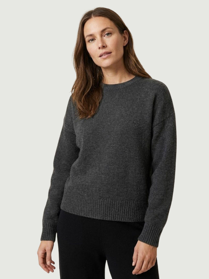 MAGLIA OVER 100% LANA ANTRACITE WL788 CATRAME ANDREA MORANDO 