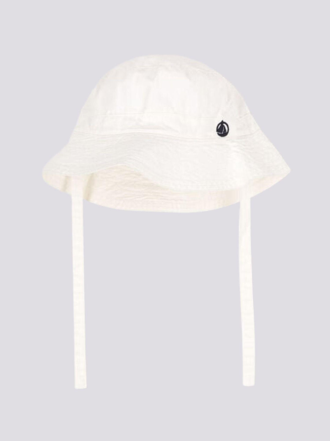 CAPPELLINO BOB BEBÈ IN TWILL BIANCO A09HV 02 PETIT BATEAU 