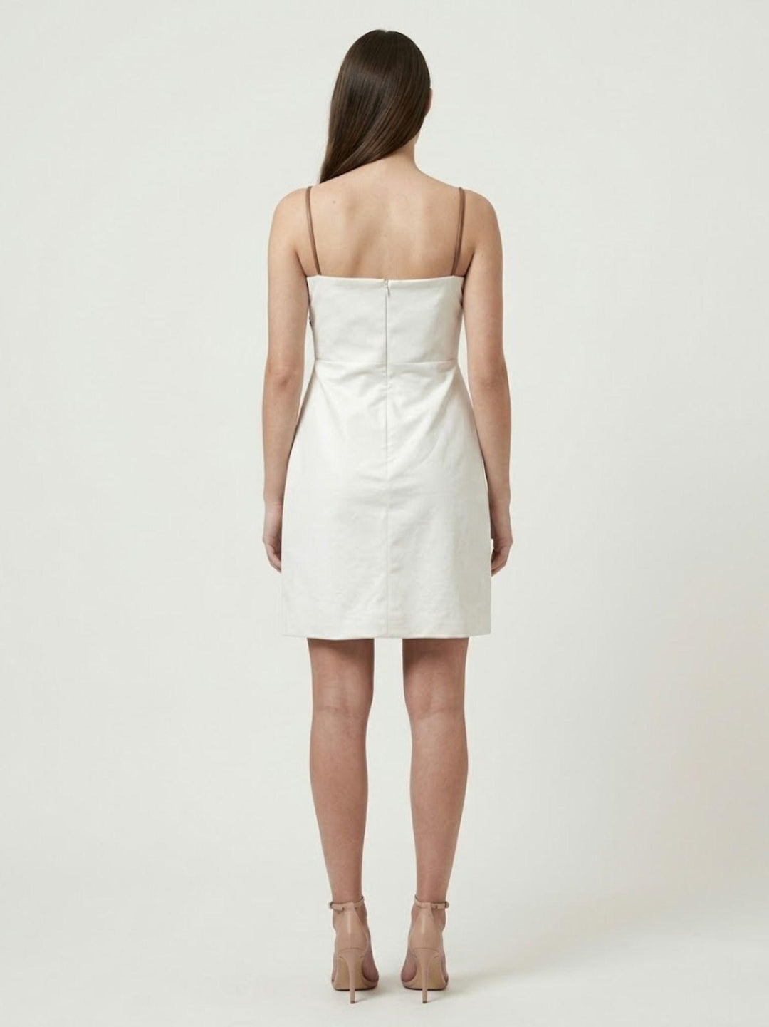 Abito con dettaglio a conchiglia la Concha dress bianco RO007 WMT ROSANNA OCAMPO 