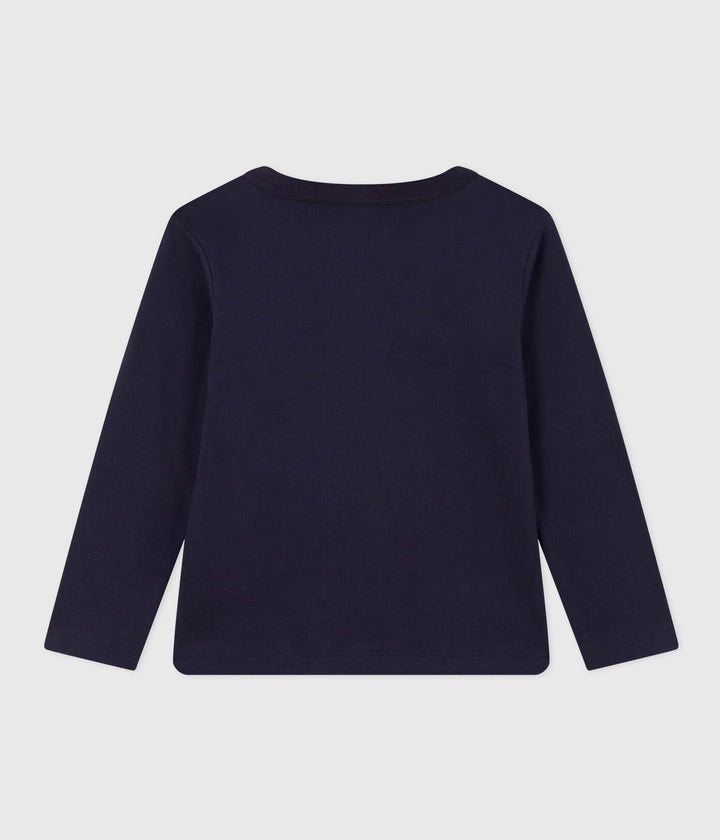 T-SHIRT MANICHE LUNGHE IN COTONE bambino A08IW 09 PETIT BATEAU 