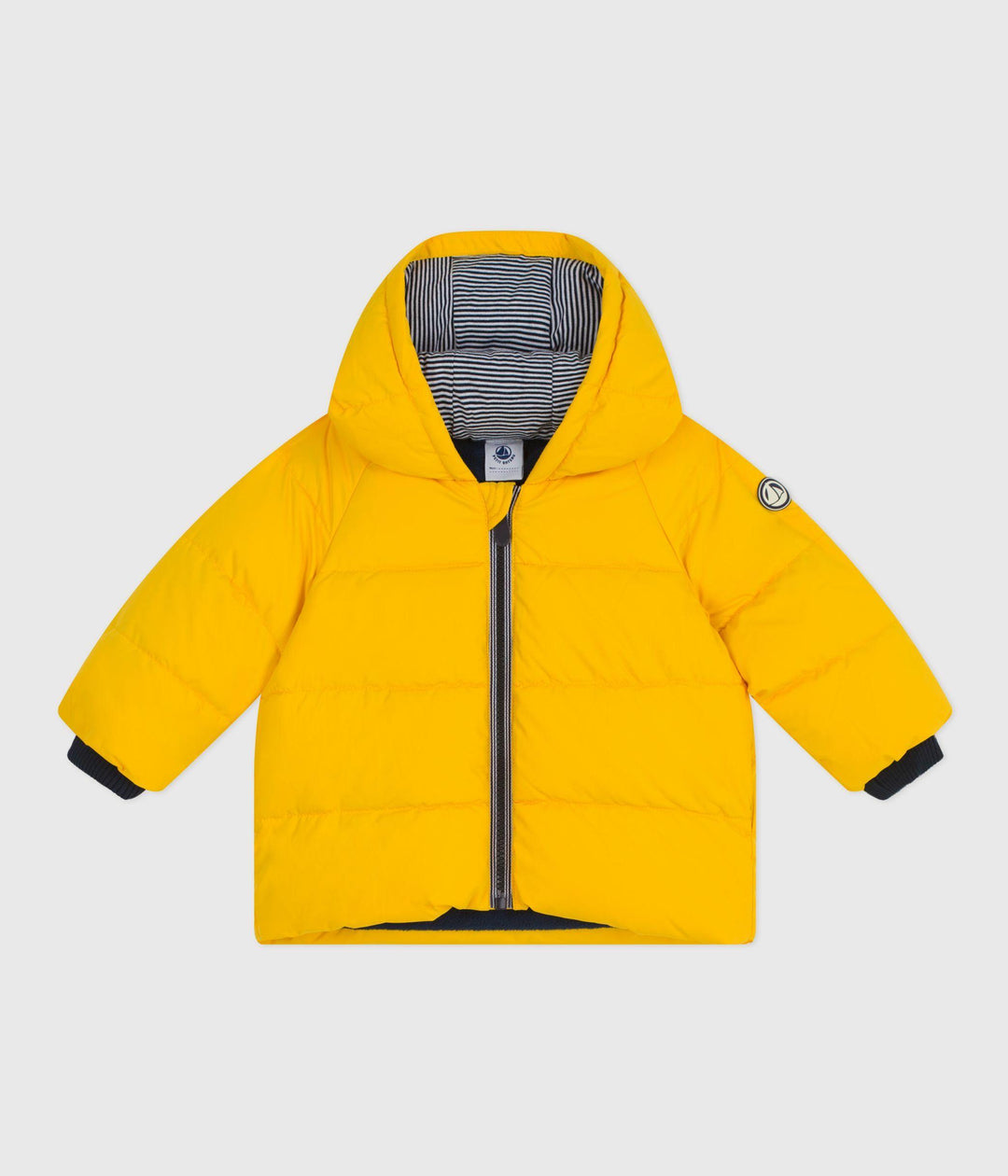 PIUMINO TINTA UNITA GIALLO BEBÈ A0EAC 05 PETIT BATEAU 