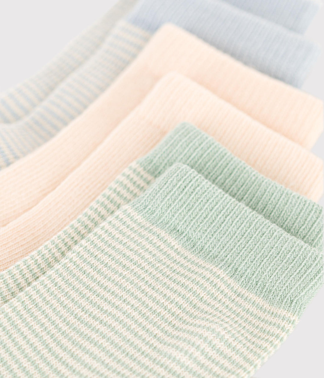 3 PAIA DI CALZINI BEBÈ IN COTONE MILLERIGHE A0A6O 01 PETIT BATEAU 