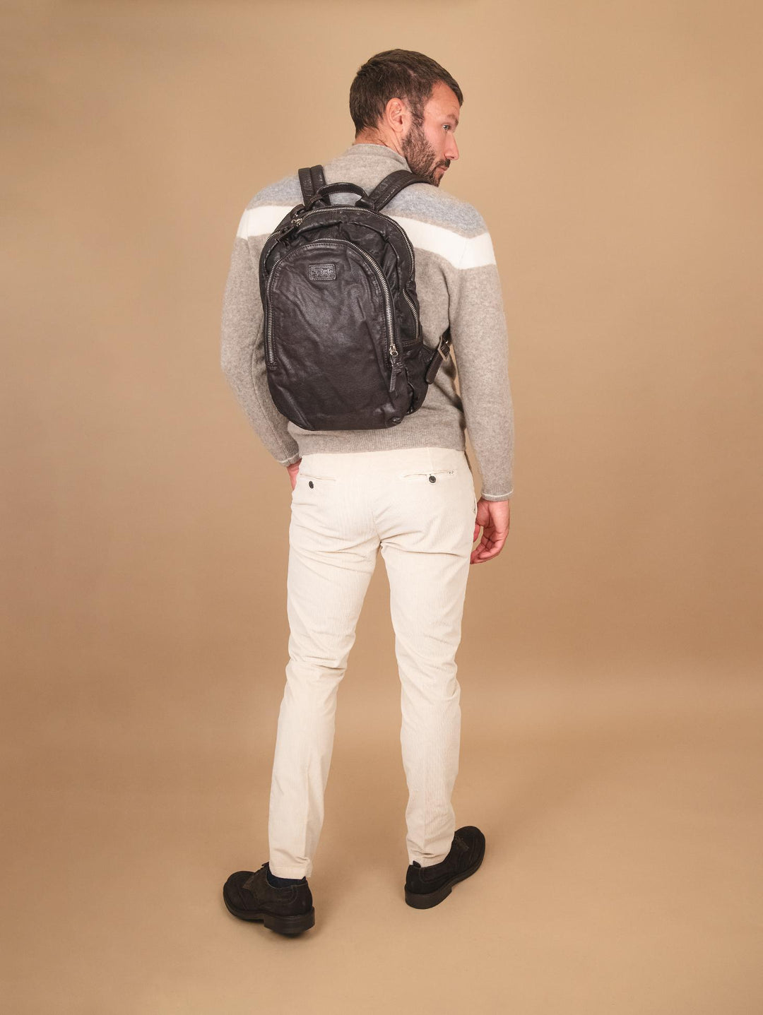 Zaino in pelle Vintage marrone Survival SURR 06 JACK LEATHER 