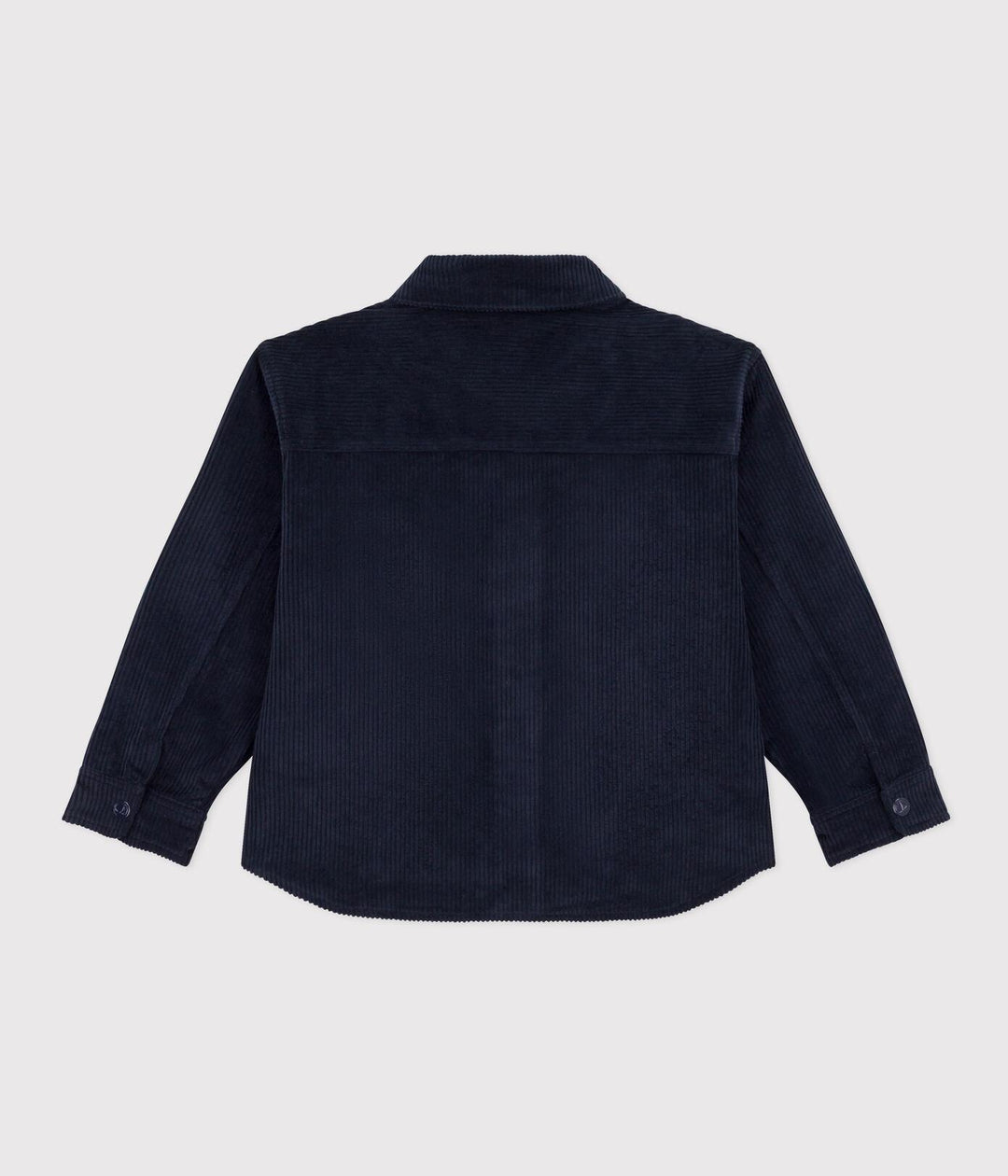 OVERSHIRT IN VELLUTO A COSTE GROSSE BLU A083H 01 PETIT BATEAU 