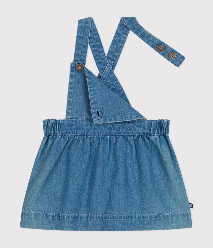 ABITO SMANICATO IN DENIM LEGGERO PER BEBÈ A09OD 01 PETIT BATEAU 