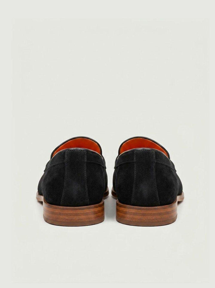 Mocassino tassel loafer in pelle scamosciata blu 1840 BLU ANDREA MORANDO 