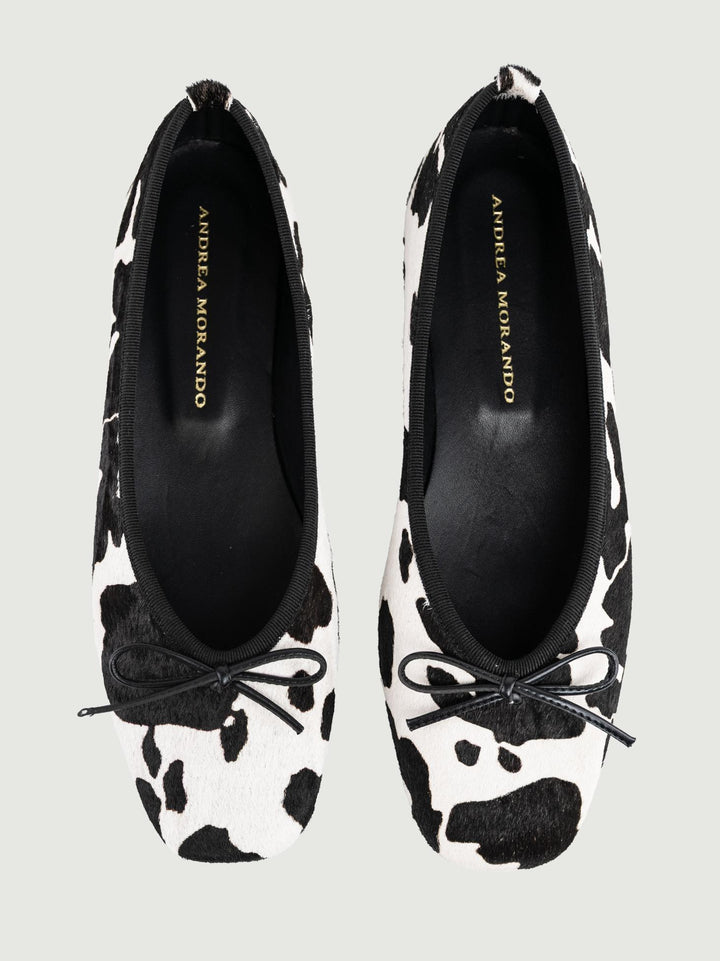 BALLERINA IN CAVALLINO COW PRINT CARDIF 3000 ANDREA MORANDO 