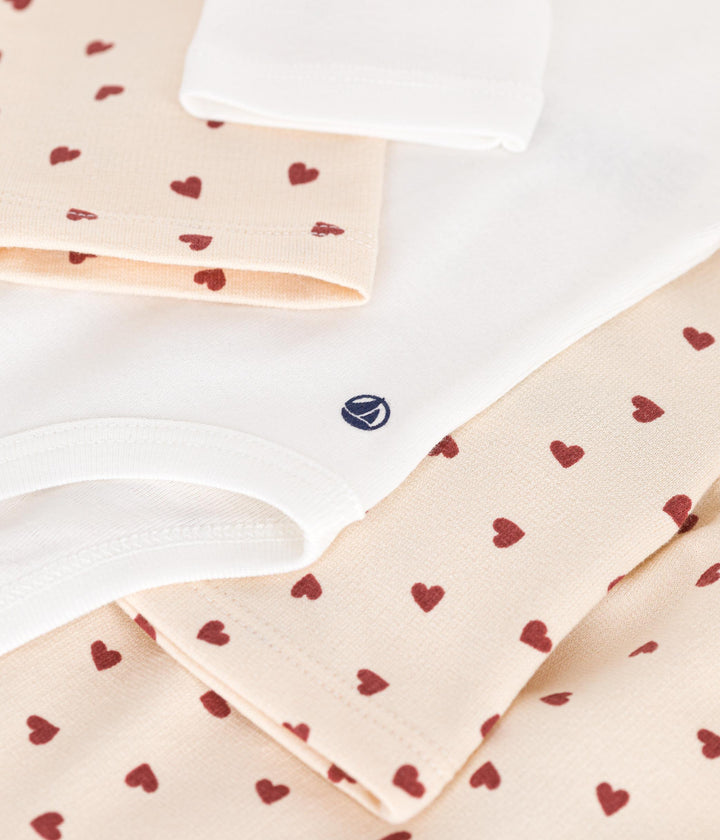 COMPLETO 3 PEZZI IN TESSUTO FELPATO LEGGERO BEBÈ A0AKX 01 PETIT BATEAU 