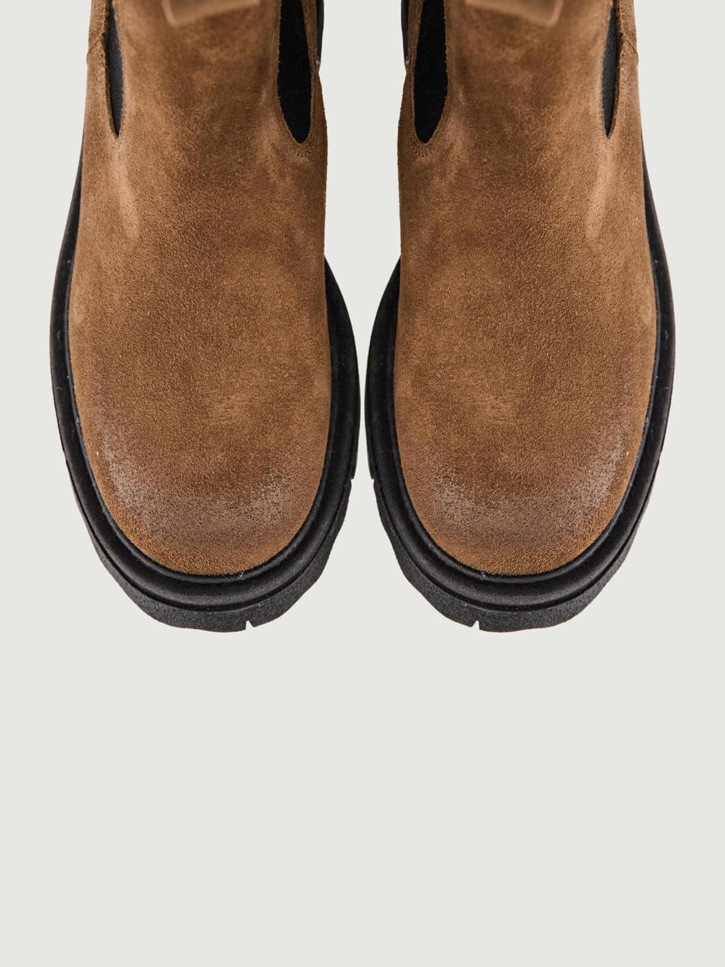 STIVALETTO BEATLES IN CAMOSCIO TAUPE 5208-13 TAUPE ANDREA MORANDO 
