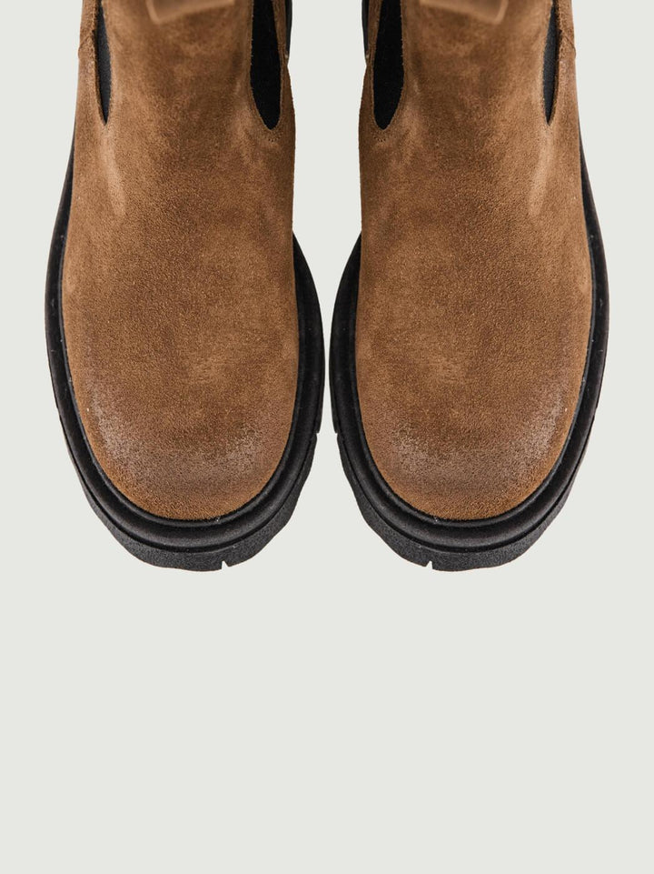 STIVALETTO BEATLES IN CAMOSCIO TAUPE 5208-13 TAUPE ANDREA MORANDO 