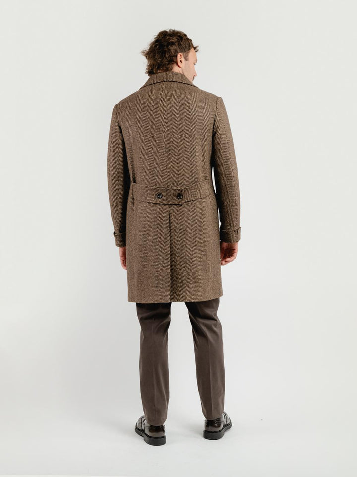 CAPPOTTO DOPPIOPETTO SPIGATO TESTA MORO K011 434 ANDREA MORANDO 