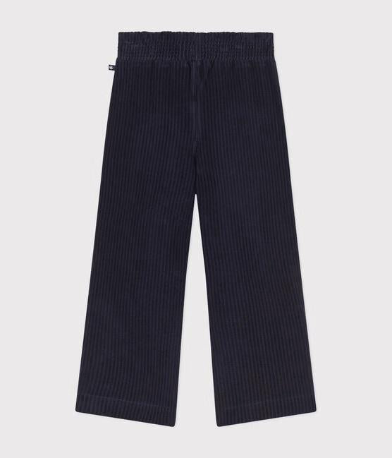 Pantaloni ampi blu in velluto sottile A0BOF 01 PETIT BATEAU 