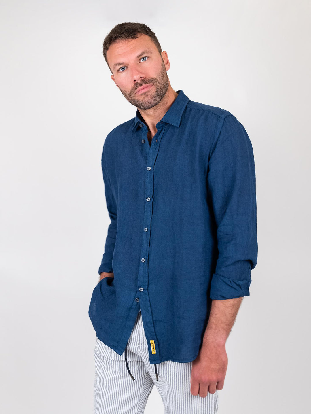 Camicia in lino bluette BRAD/TC/TC162 B73 BAGGIES 