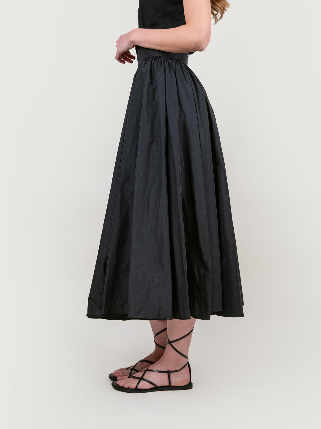 GONNA MIDI NERA 303567 NERO ANDREA MORANDO 