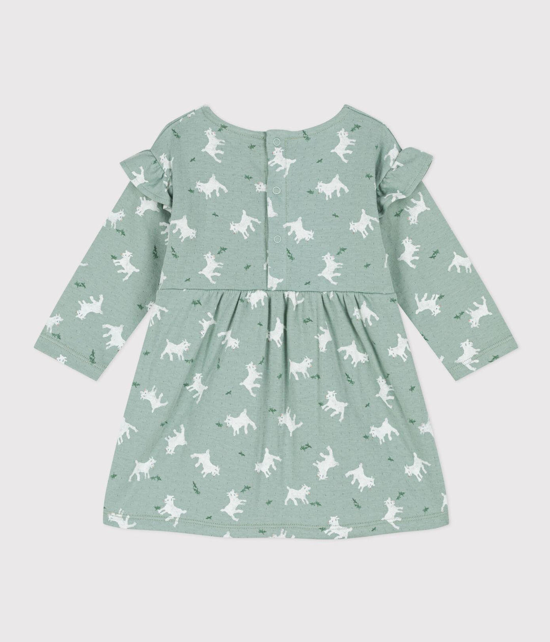 ABITO IN TUBIQUE CON MANICHE LUNGHE E STAMPA A090K 01 PETIT BATEAU 
