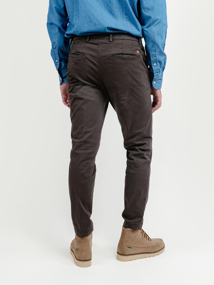 PANTALONE IN COTONE TESTA MORO T500BRO 698 NOLAB 