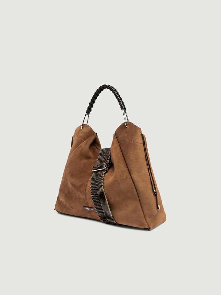BORSA ERA IN CAMOSCIO COGNAC 11071 CM-PL 099 GIANNI CHIARINI 