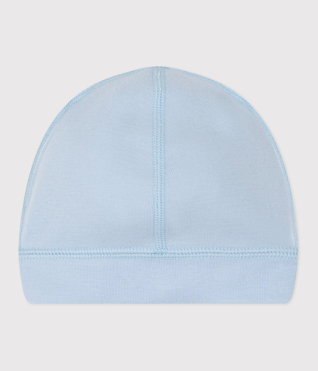 Cuffietta in cotone azzurro tinta unita
