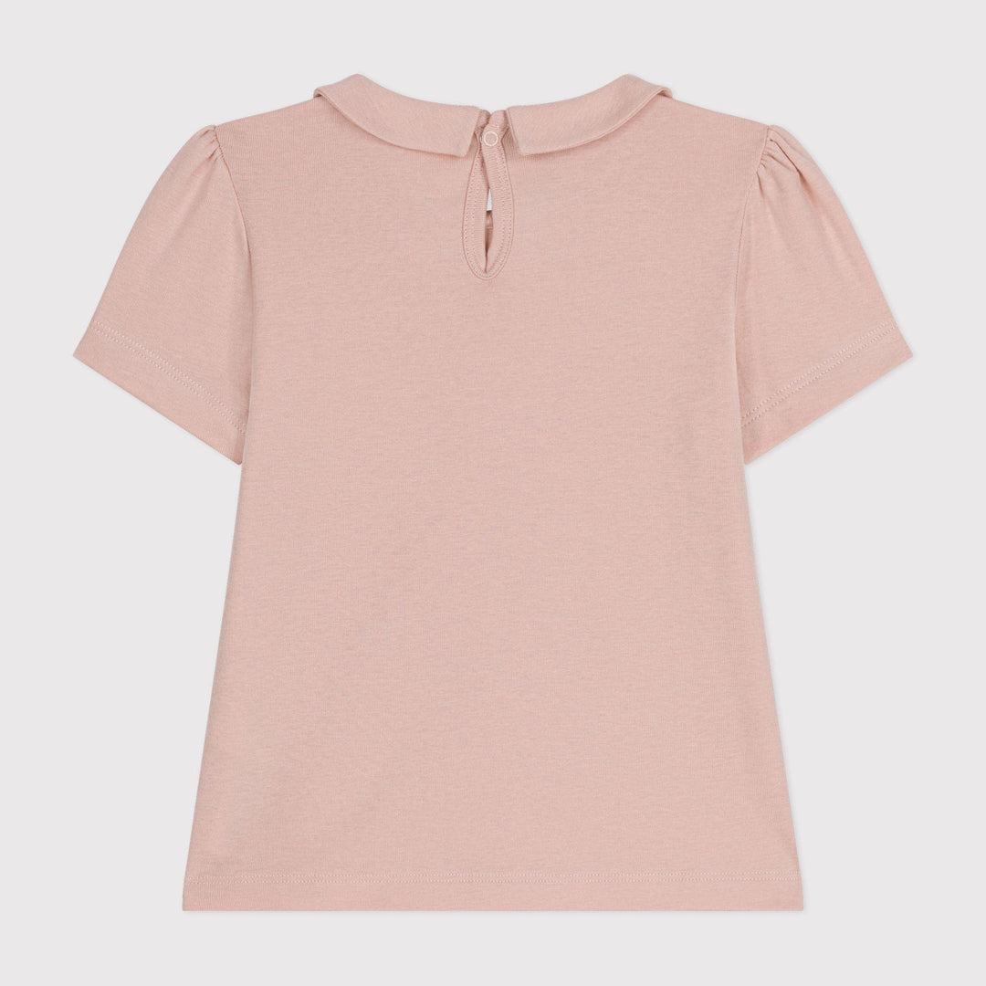 T-SHIRT A MANICHE CORTE BAMBINA A0AMZ 02 PETIT BATEAU 