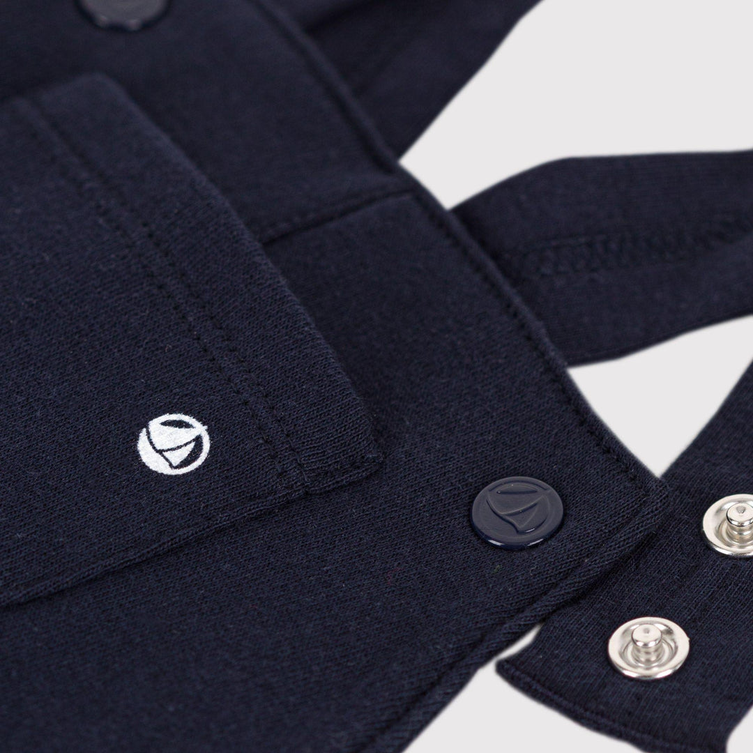 SALOPETTE LUNGA IN JERSEY SPESSO PER BEBÈ A08GN 01 PETIT BATEAU 
