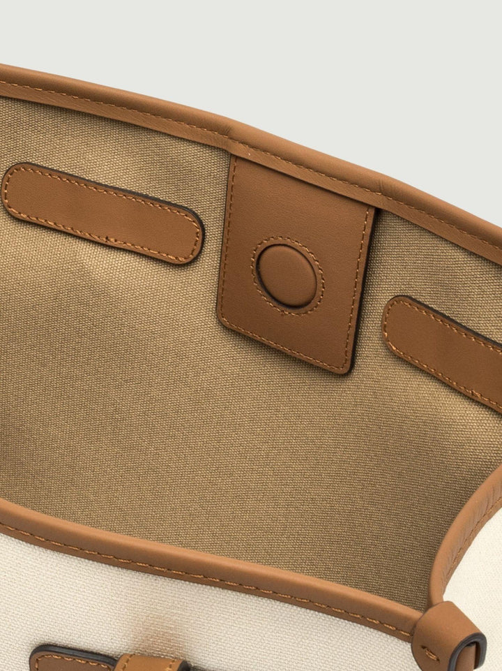 Shopping Marcella in canvas panna BS 6849/COMM CNV-SE 13931 GIANNI CHIARINI 