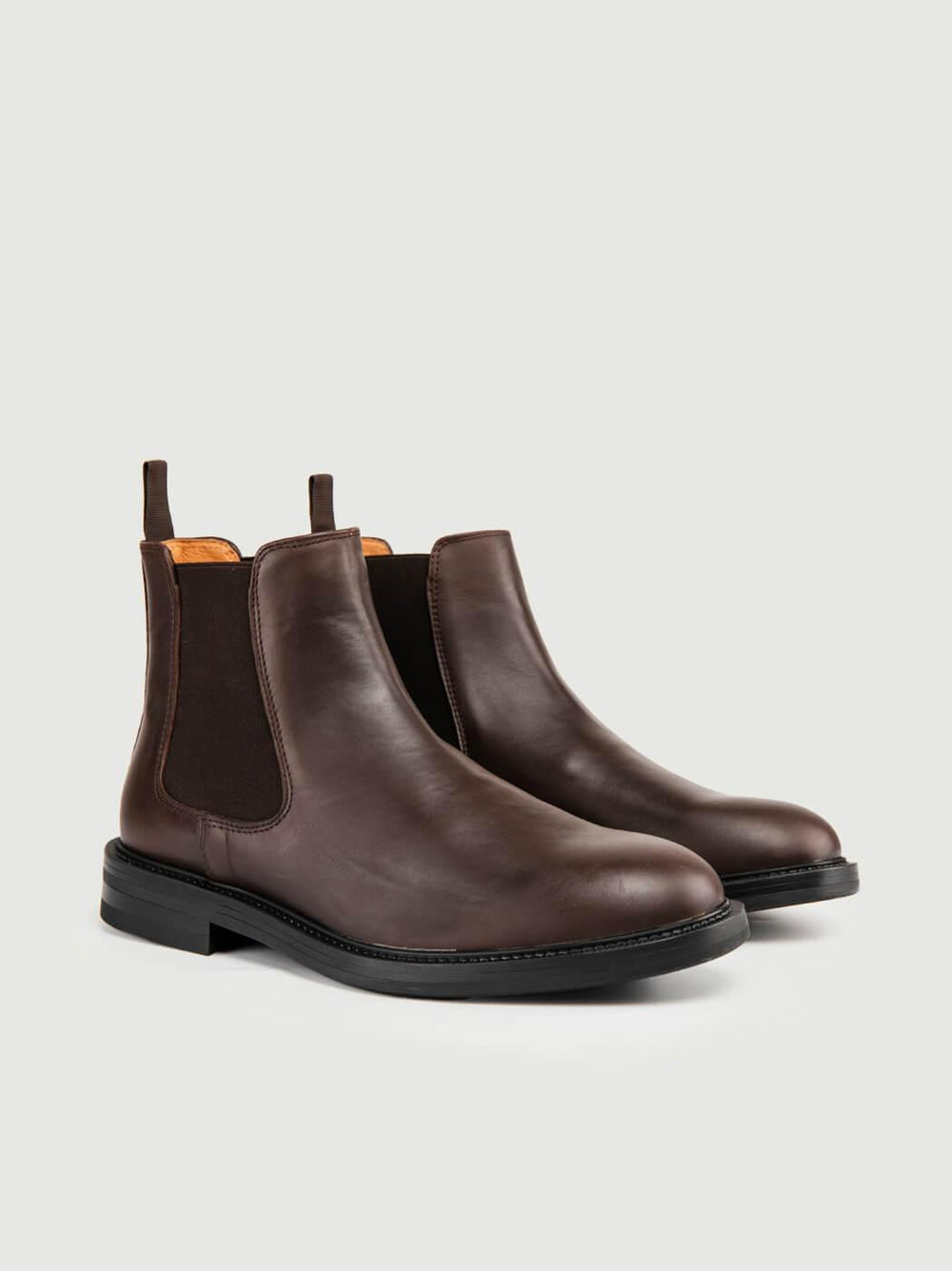 STIVALETTO CHELSEA IN PELLE TESTA MORO 2320 T MORO SAXONE 