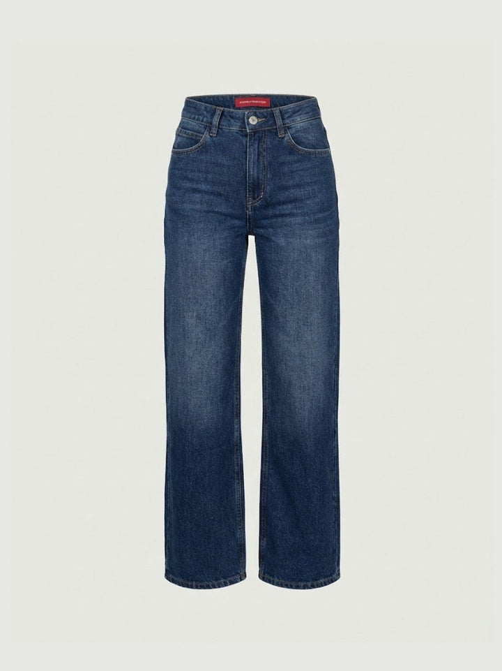 Jeans a palazzo in denim lavaggio scuro 9289 DENIM SCURO ANDREA MORANDO 