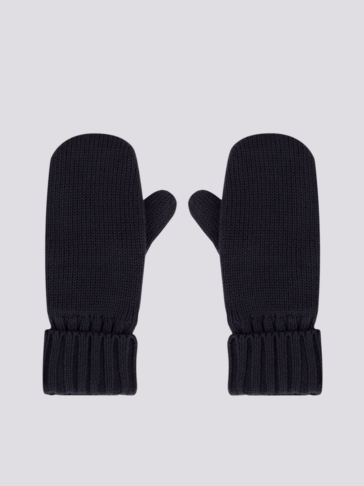 MUFFOLE IN MAGLIA CON FODERA IN PILE BLU<BR/> A08CY 04 PETIT BATEAU 