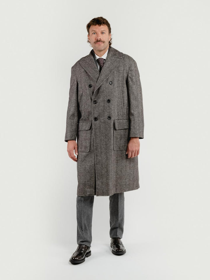 CAPPOTTO DOPPIOPETTO SPIGATO TESTA MORO K007 434 ANDREA MORANDO 