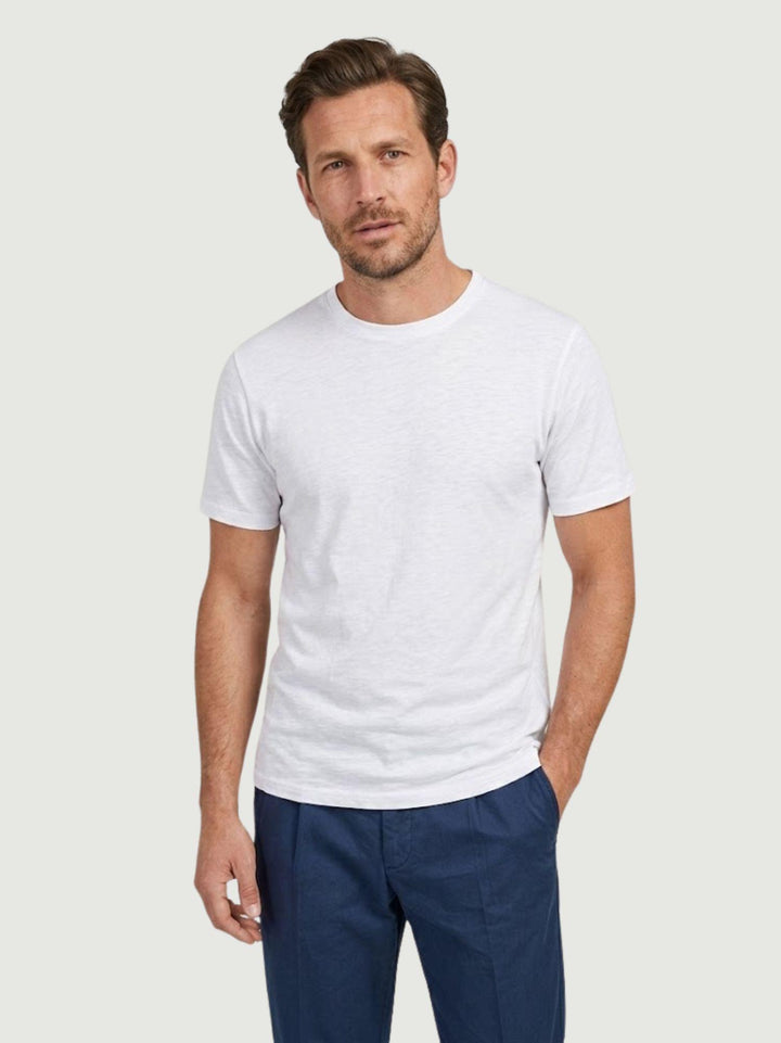 T-shirt in jersey di cotone bianca 5903426 100 ANDREA MORANDO 