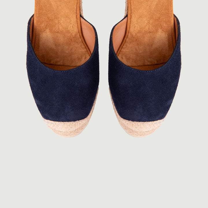 ESPADRILLAS SCAMOSCIATA BLU CON LACCI CARNOT OCEAN UNISA 