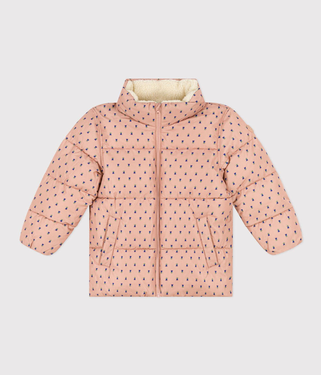 PIUMINO CON CAPPUCCIO ESTRAIBILE BAMBINA A08A9 01 PETIT BATEAU 