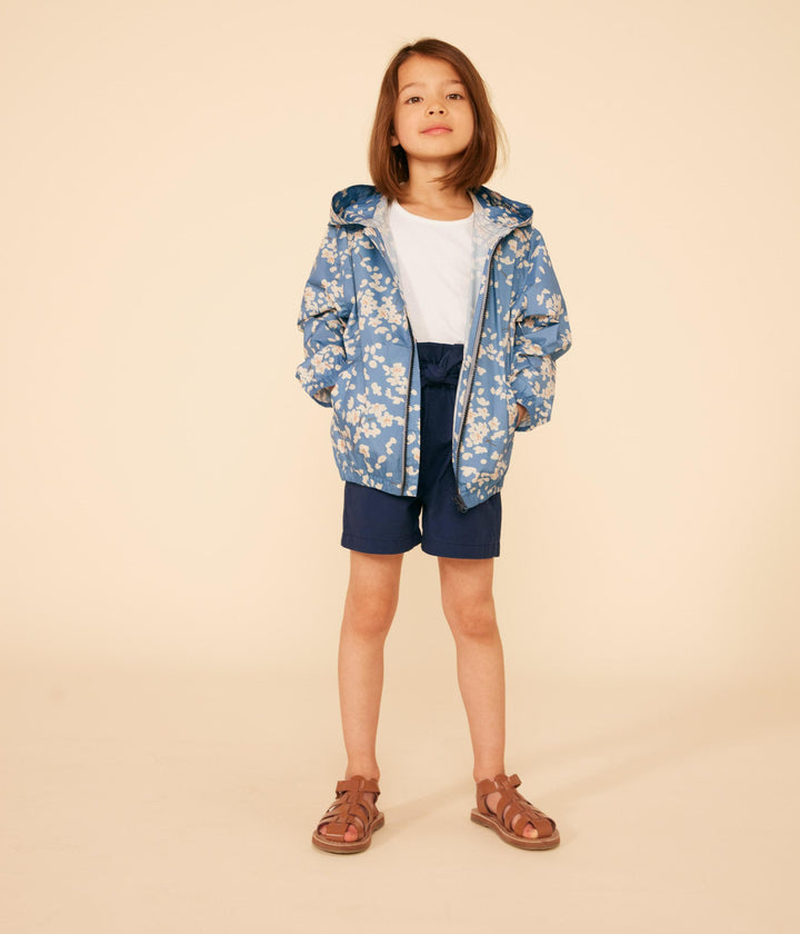 GIACCA A VENTO LEGGGERA BAMBINA STAMPA FIORI CILIEGIO A09KQ 01 PETIT BATEAU 