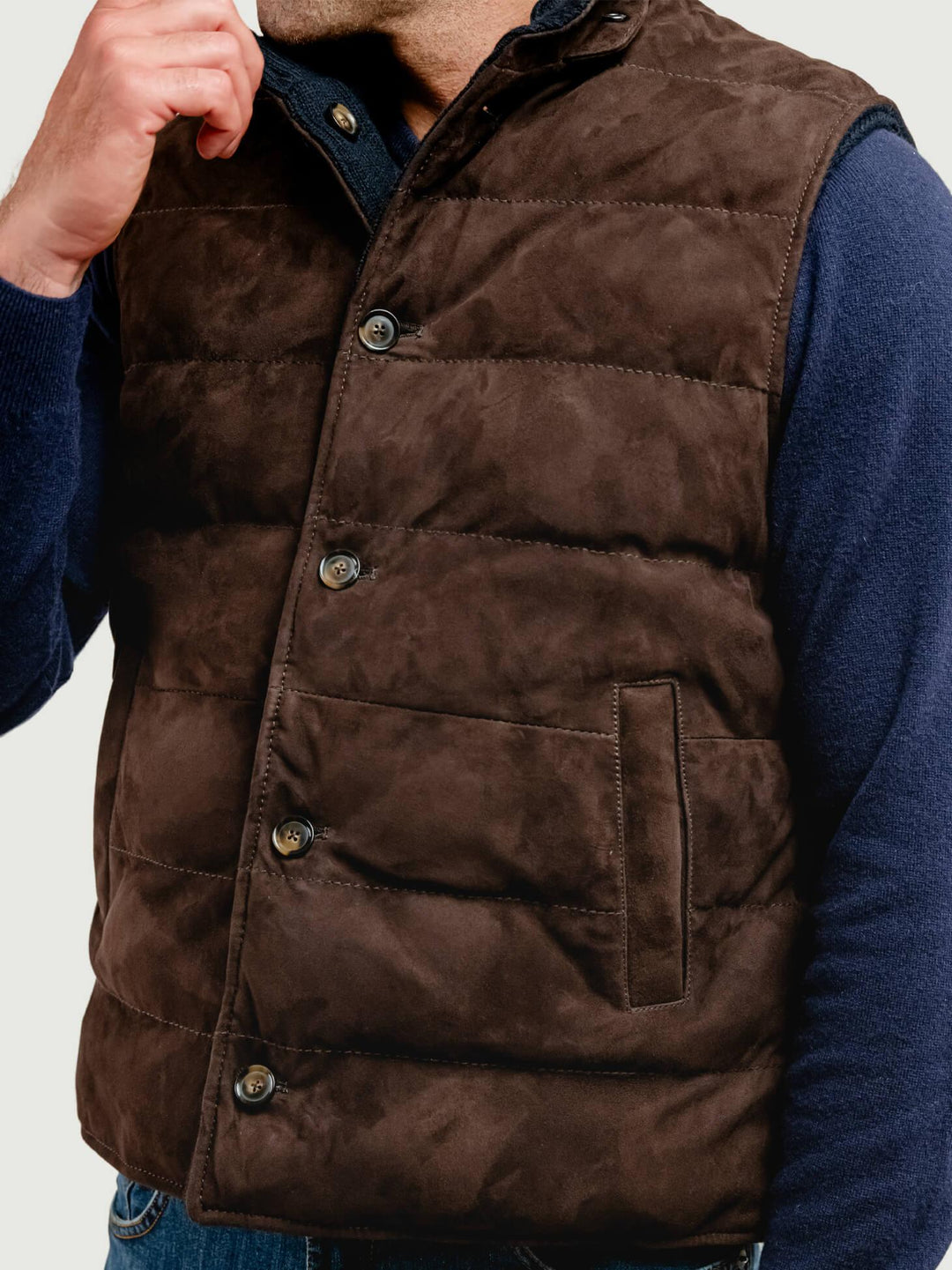 GIUBBOTTO REVERSIBILE BRAD KNIT IN CAMOSCIO E MAGLIA BRAD KINT 309 JACK LEATHER 