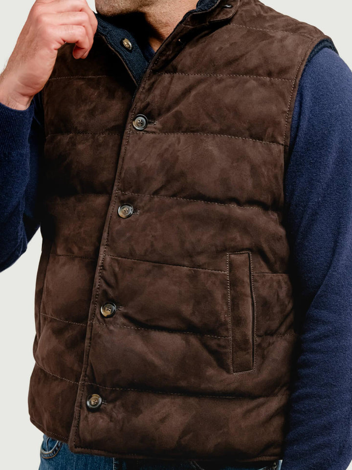 GIUBBOTTO REVERSIBILE BRAD KNIT IN CAMOSCIO E MAGLIA BRAD KINT 309 JACK LEATHER 