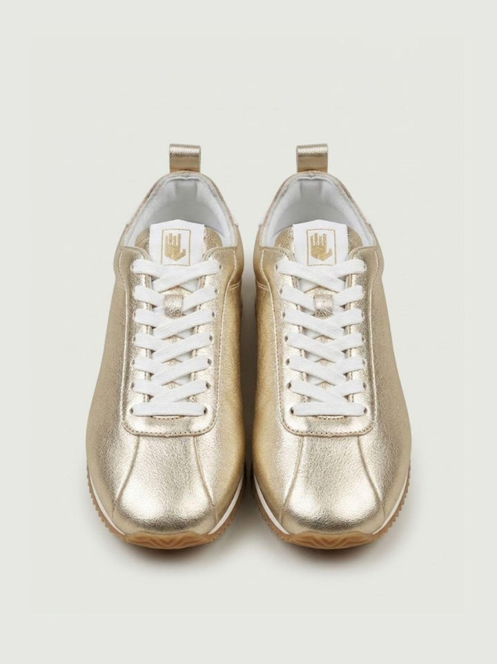 Sneaker Fishkat in pelle metallizzata oro FISHKAT GOLD NINE AN HALF 