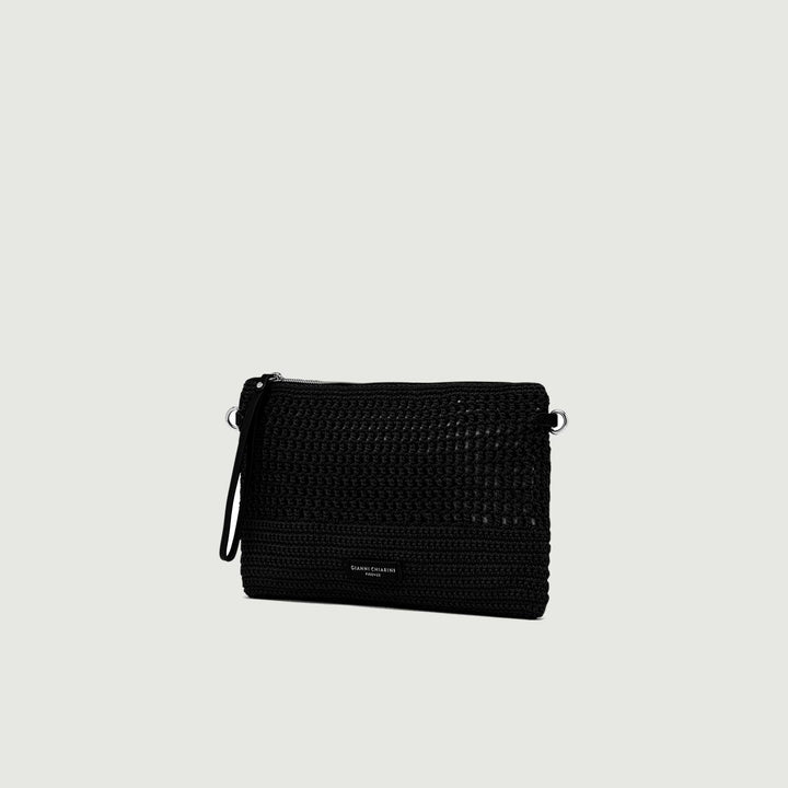 BORSA IN TESSUTO E SINTETICO VICTORIA NERA BS 10795 SMCRH 001 GIANNI CHIARINI 