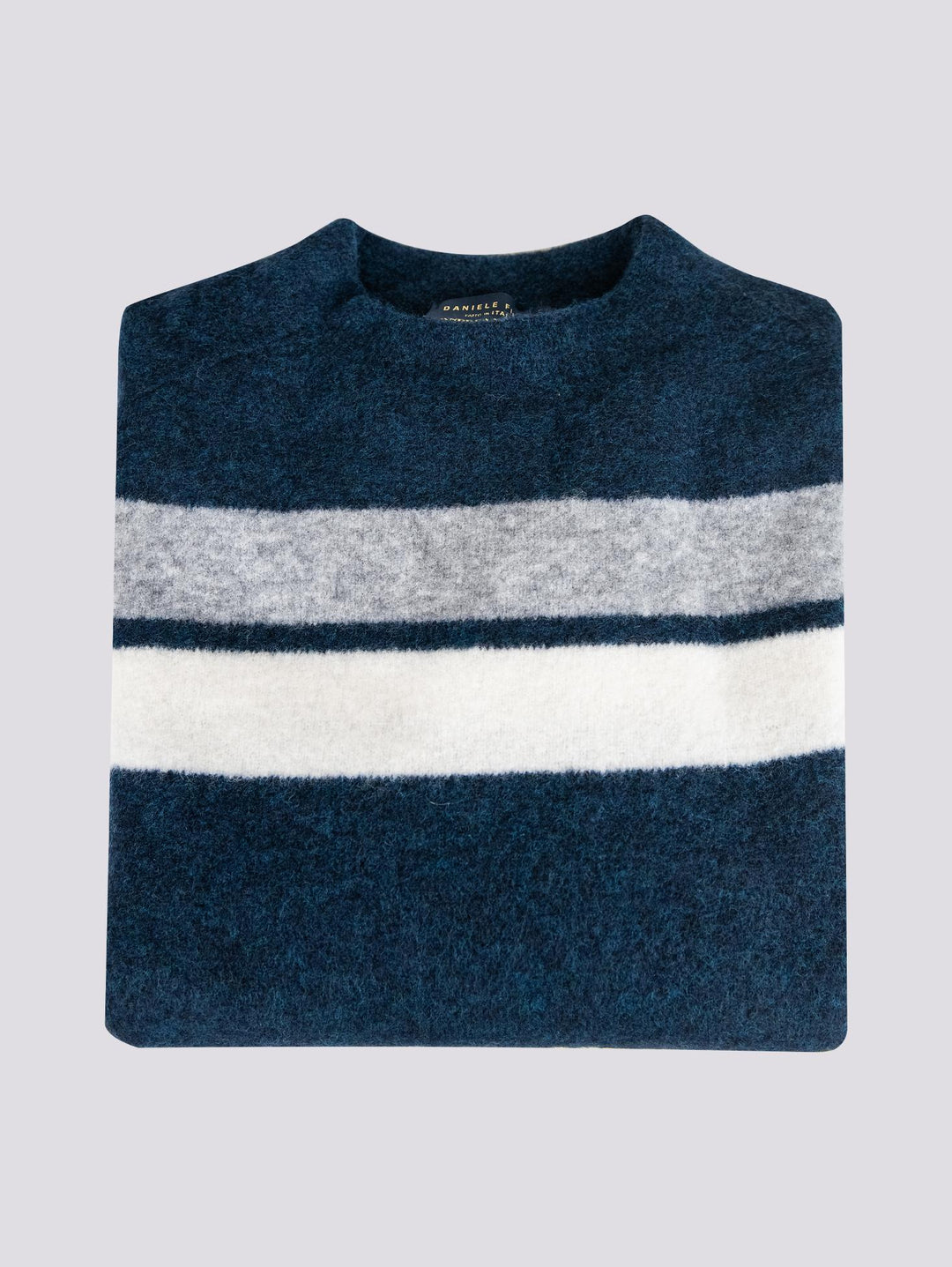 GIROCOLLO BLU NOTTE IN MISTO LANA MERINO 0094 0024 FIESOLI DANIELE 