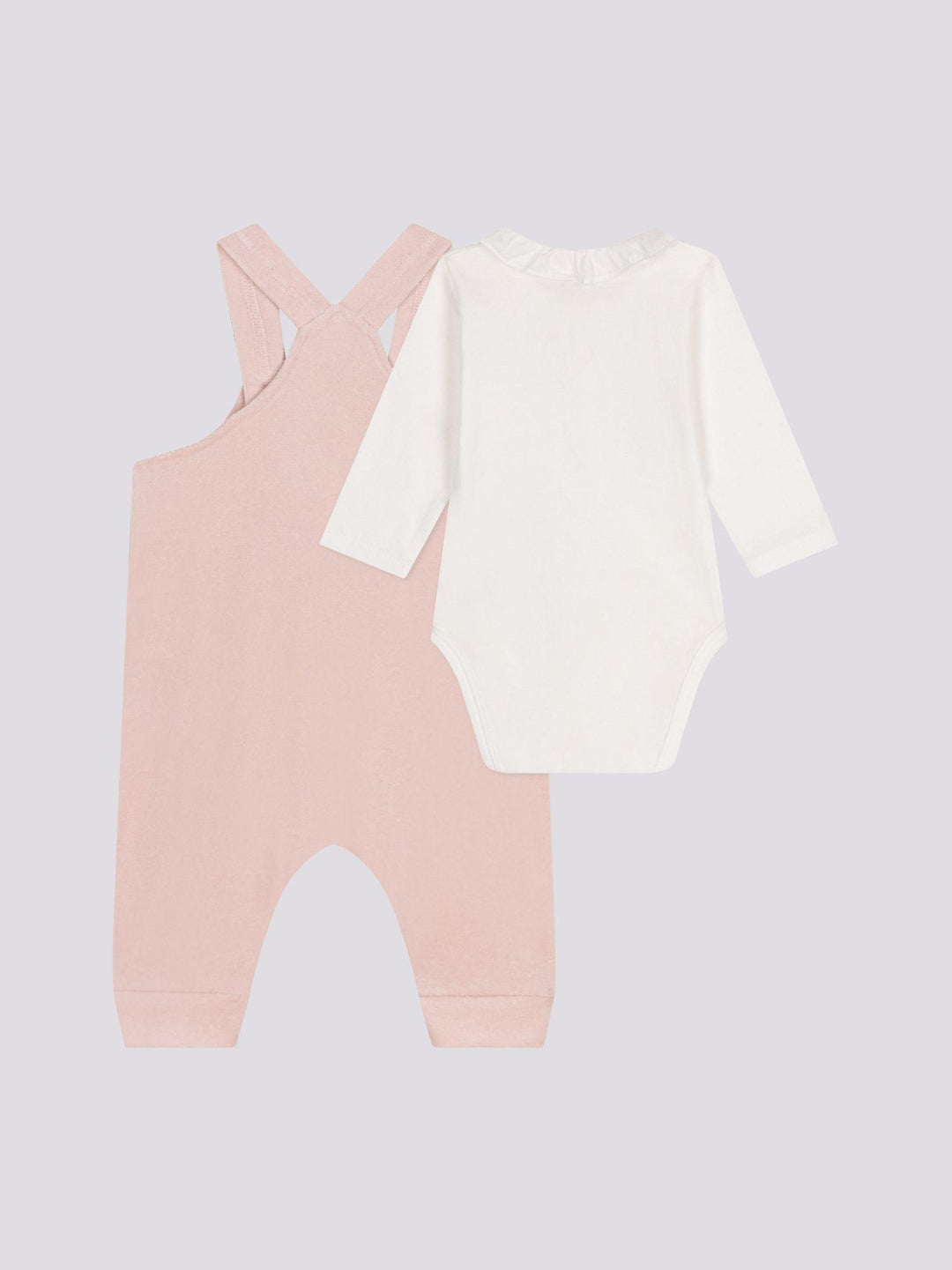 COMPLETO CON SALOPETTE IN VELLUTO BEBÈ A0AED 01 PETIT BATEAU 