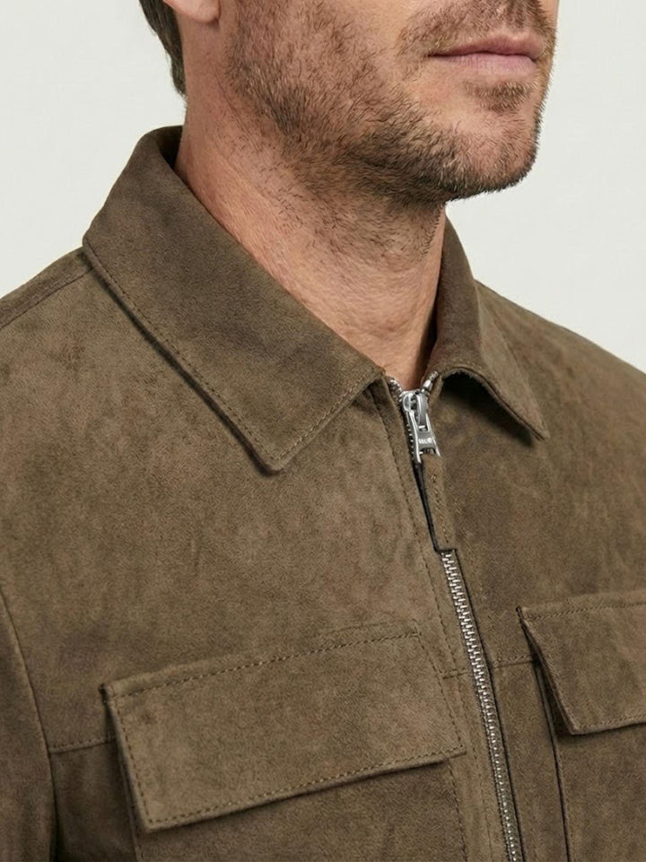 Giacca Tarragon in camoscio palude TARRAGON 714 JACK LEATHER 