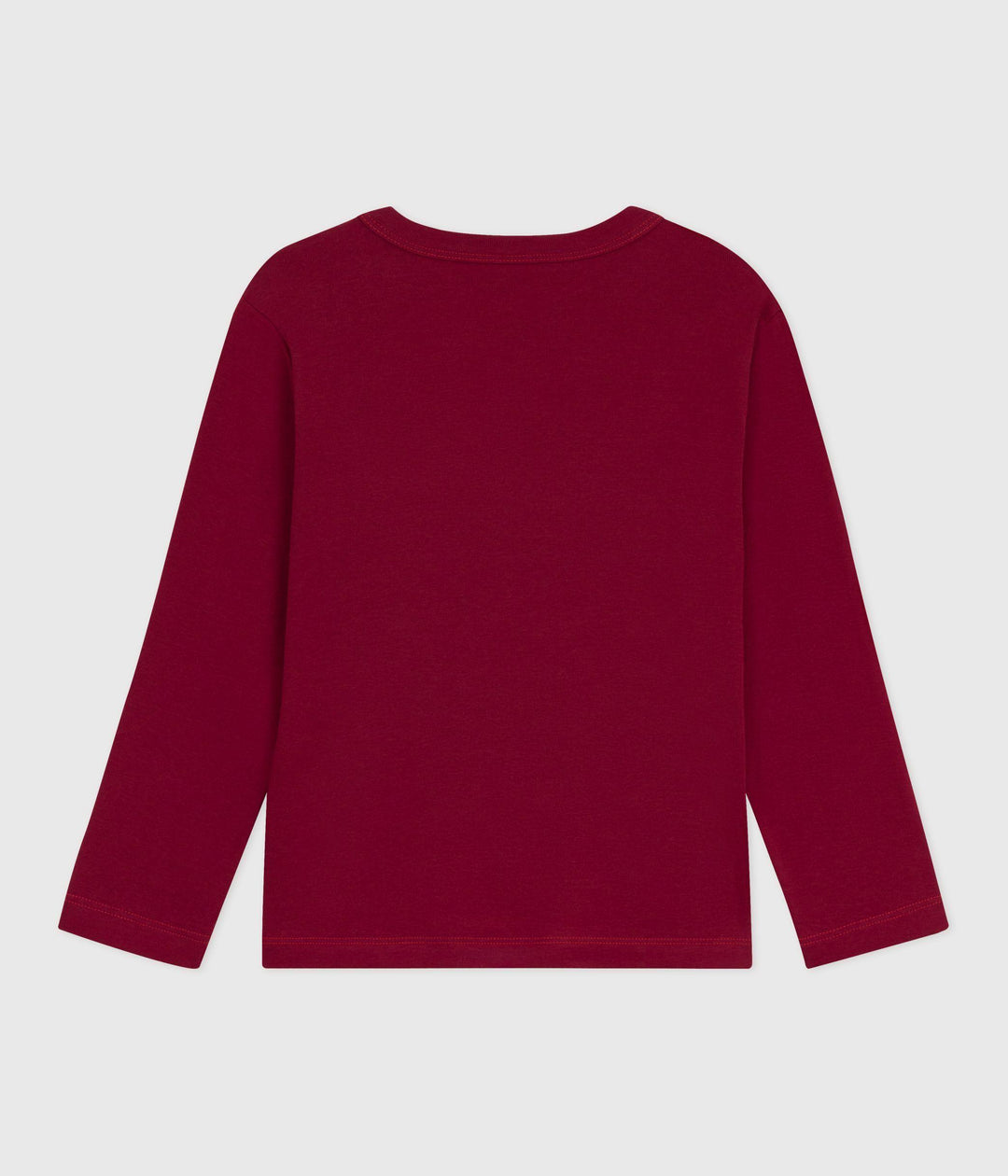 T-shirt a maniche lunghe in cotone tinta unita A0EF0 02 PETIT BATEAU 