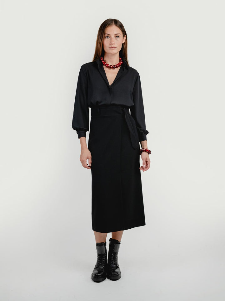 ABITO CAMICIA NERO 4492 036 ANDREA MORANDO 