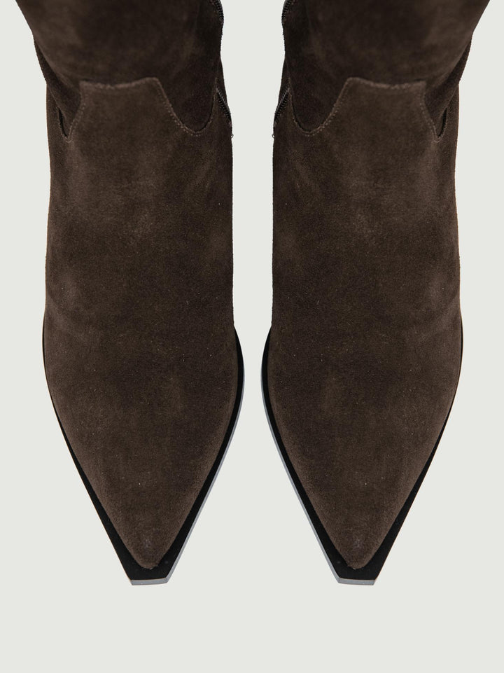 TEXANO ALTO CAMOSCIO MARRONE 25597 MARONE ANDREA MORANDO 
