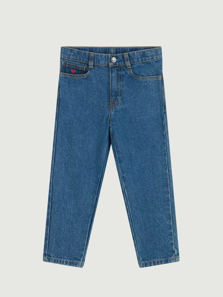 Pantaloni elasticizzati in denim A0DWD 01 PETIT BATEAU 