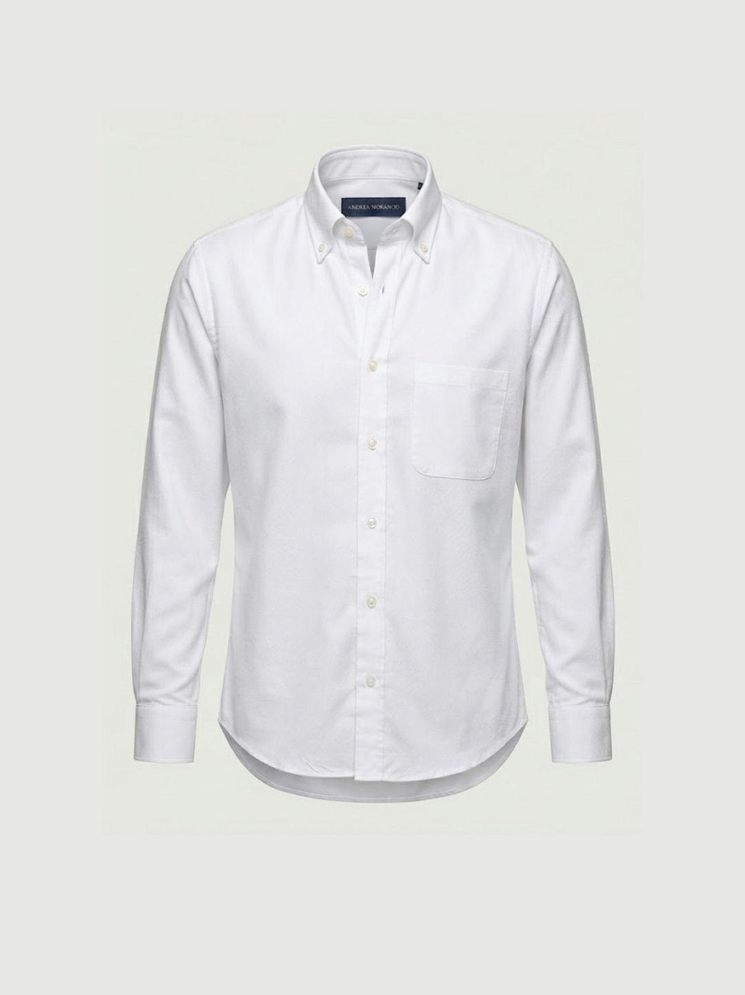 Camicia button down oxford in cotone bianca regular DOMINGO/REG/BD 1 ANDREA MORANDO 