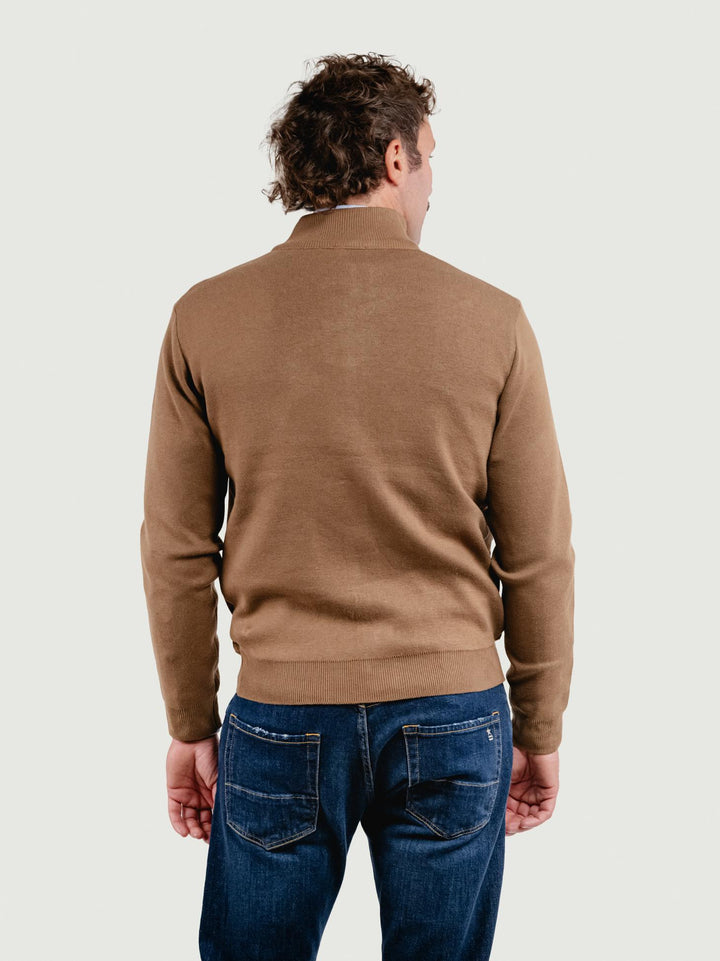 GIACCA IN MAGLIA E ALCANTARA CAMMELLO 4057225 604 ANDREA MORANDO 