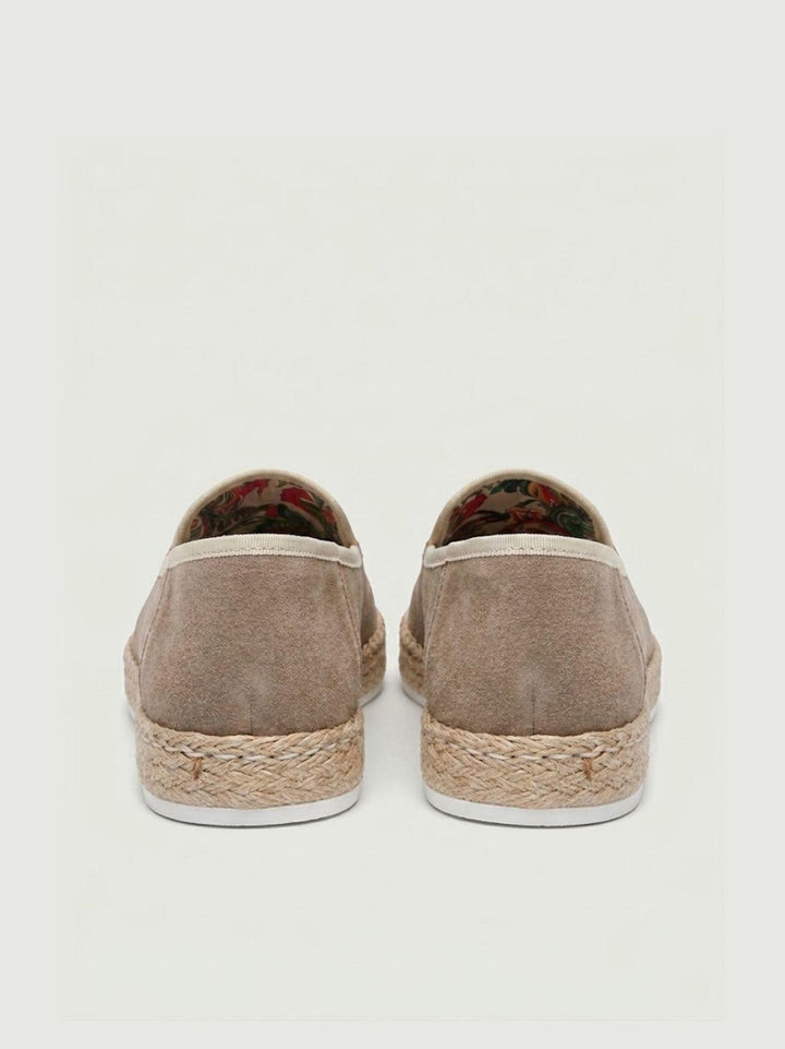 Espadrillas in pelle scamosciata sabbia ESP SAB V2 